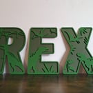 Dinosaur Name Sign - Custom Name Sign - Dino Wall Art - Kids Bedroom Decor