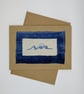 Embroidered Rolling Waves Greetings Card - Birthday Card - Blank Card - Image 3