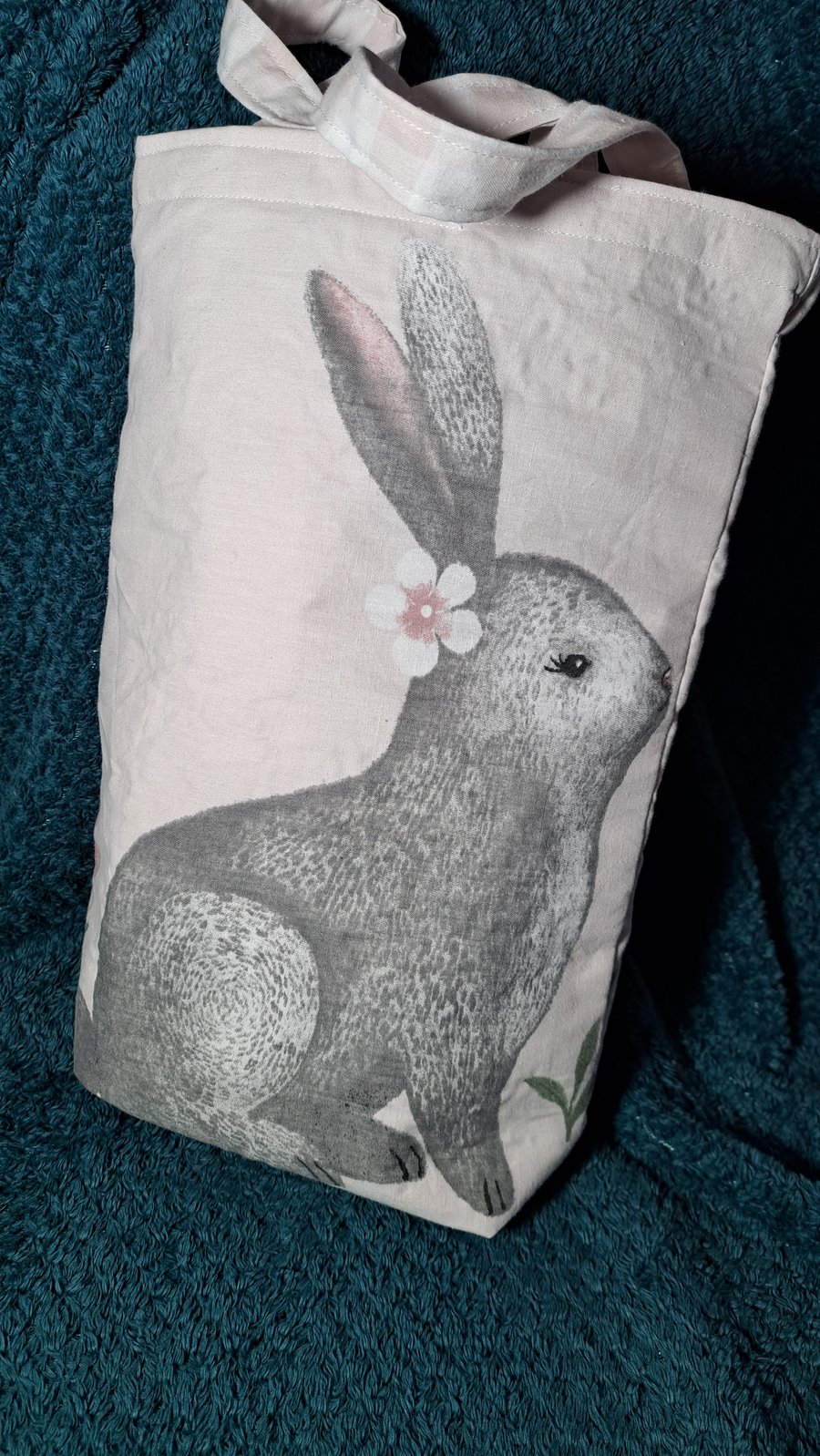 Handmade Easter Tote Bag – Upcycled, Reinforced & Practical