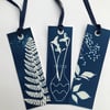 Botanical beauties on a BOOKMARK - Sold as a set of three assorted designs.