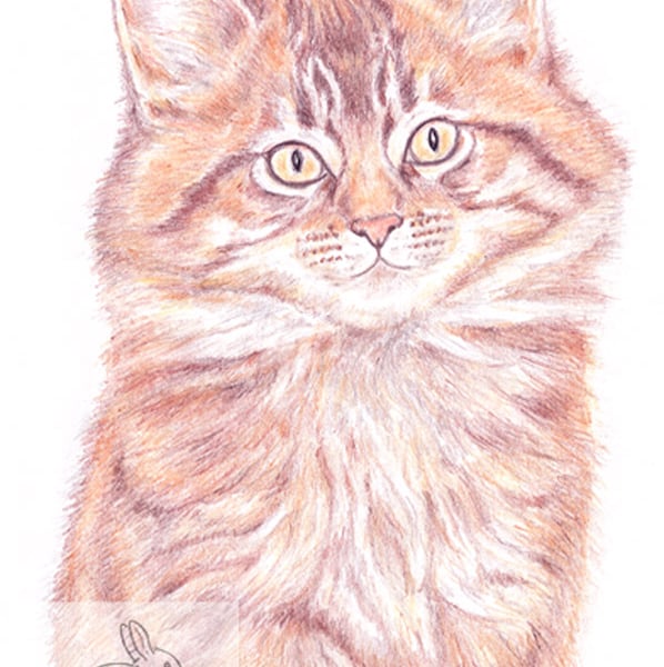 Moppet the Kitten -  Easter Card