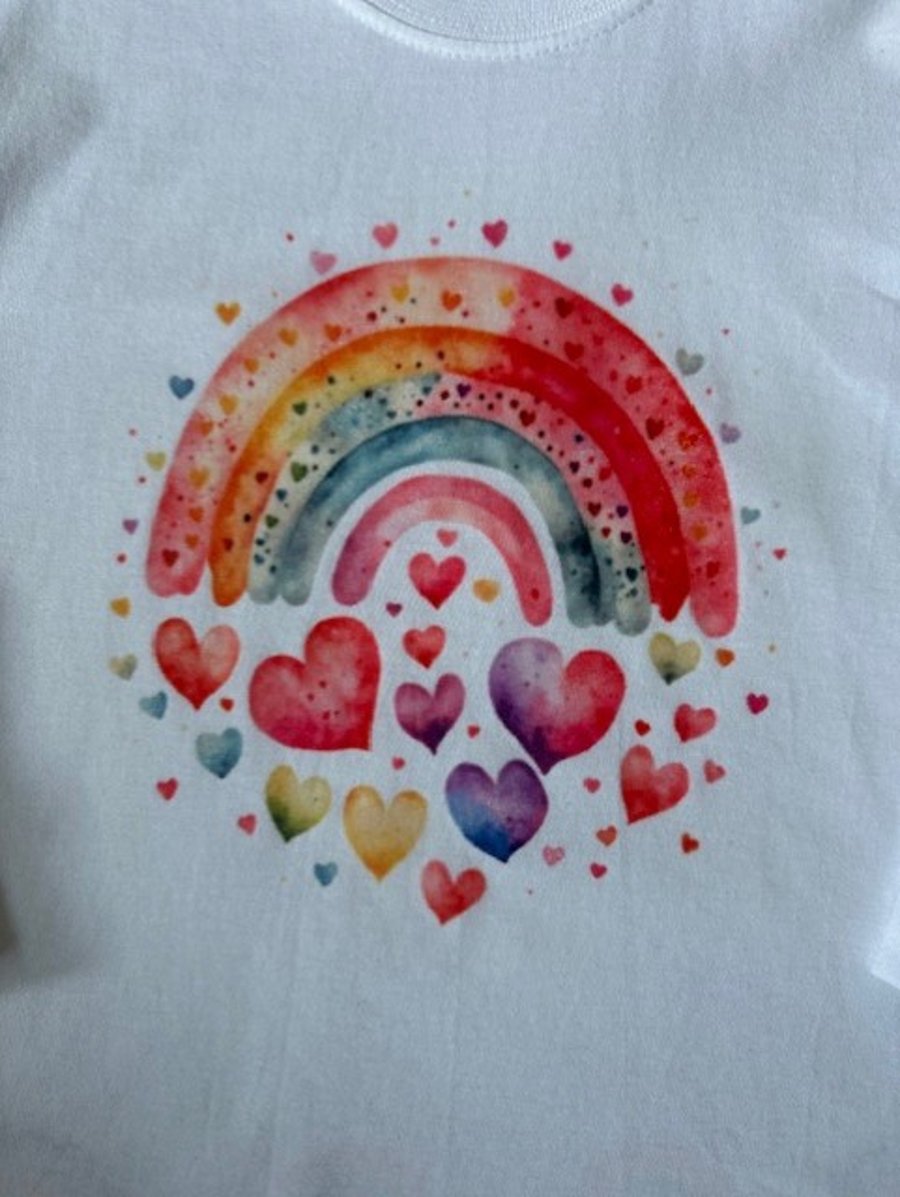 Children's rainbow T shirt