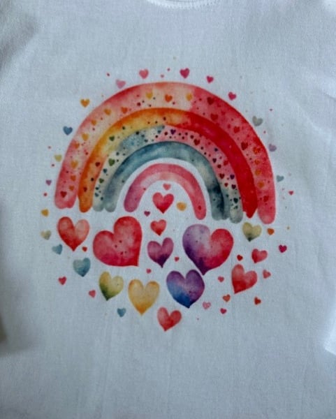 Children's rainbow T shirt