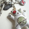 zombie panda bag charm