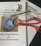 Kit for a Beaded Dorset Button Brooch, Basketweave  Design BB3 - Image 1