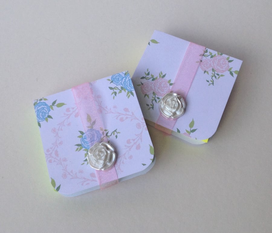 Mini Notebooks Set of Two Handmade Notebooks