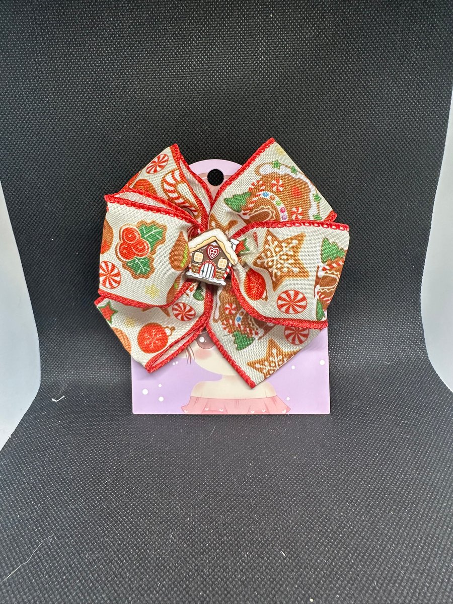 Christmas themes Hair Bows –  Alligator Clip Design