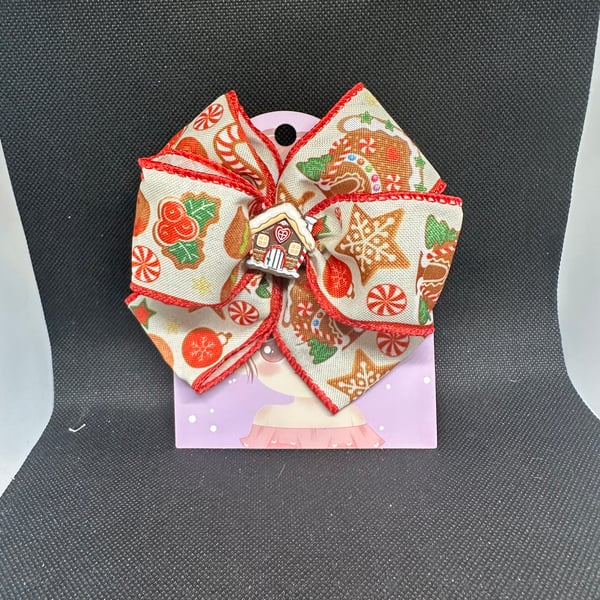 Christmas themes Hair Bows –  Alligator Clip Design