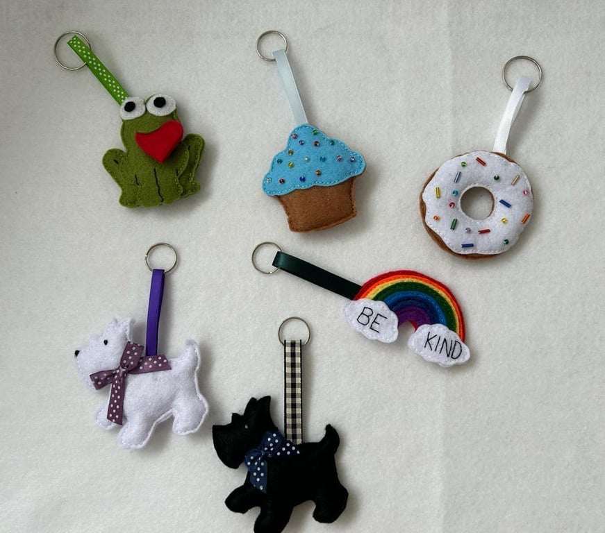 Hand Stitched Novelty Keyring