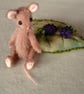 Bramble, a tiny jointed mouse on a silk leaf with beaded blackberries. - Image 5