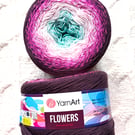 1 cake x 250g YarnArt Flowers Yarn Cake - Colour 301 : Cotton Blend