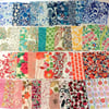 36 Liberty Fabric Scraps 3" Charm Squares : MULTICOLOURS : Patchwork Bundle