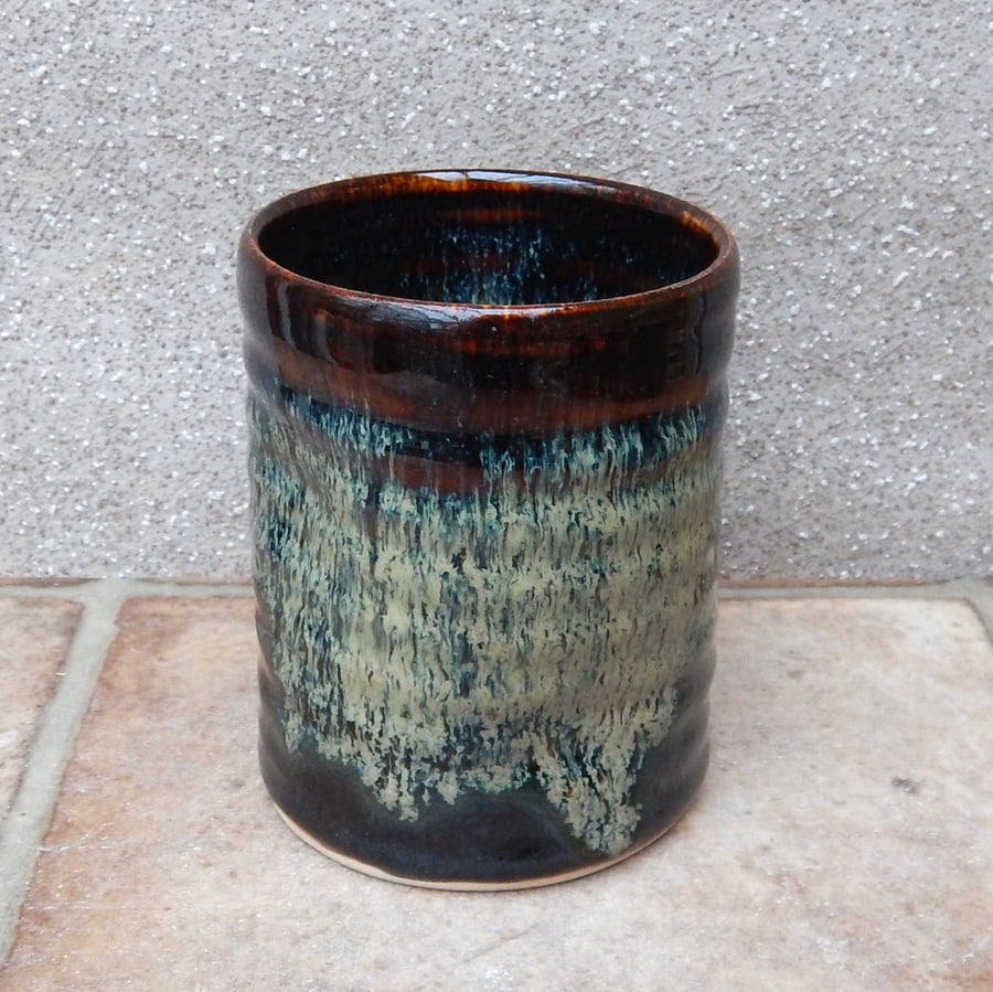 Yunomi, wine, water, tea or juice beaker tumbler cup handthrown in stoneware 