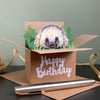 Hedgehog 3D Box Card. Blank or Personalised for any occasion. Gift card holder.