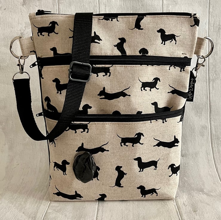 Cross body bag for dog walking shop