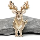Stag Fridge Magnet - Maple Wood Magnet - Scottish Highland Gifts