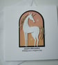 Happy Birthday - Wishing You a magical day - White and Gold Unicorn 