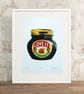 Love It Marmite Hand Pulled Limited Edition Screen Print - Image 1