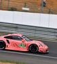 Porsche 911 RSR Pink Pig 24 Hours of Le Mans 2018 18"X12" Print - Image 1