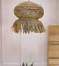 Traditional African Pendant Fringes Lampshade, Handmade Lamp Shade, Fiber Lanter