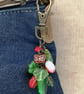 Red and green ladybird bag charm - Image 6