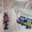 Hand Stitched Tote Bag