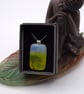 Windy Day, Fused Glass Pendant with Sterling Silver Findings - Image 1