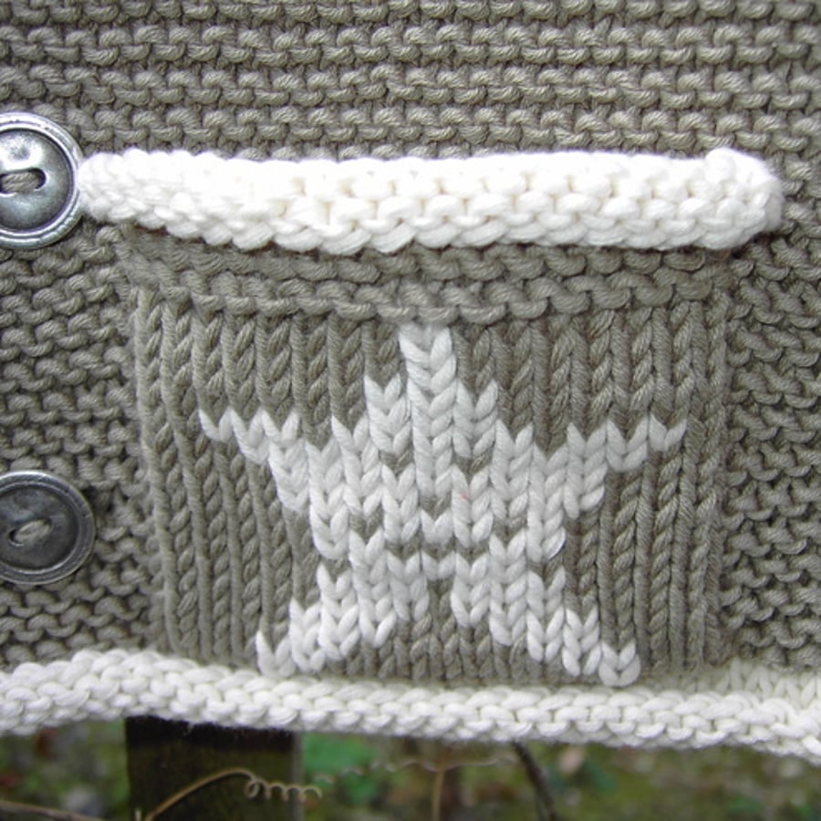 Little Star - Knitting Pattern in pdf for baby's cardigan/jacket