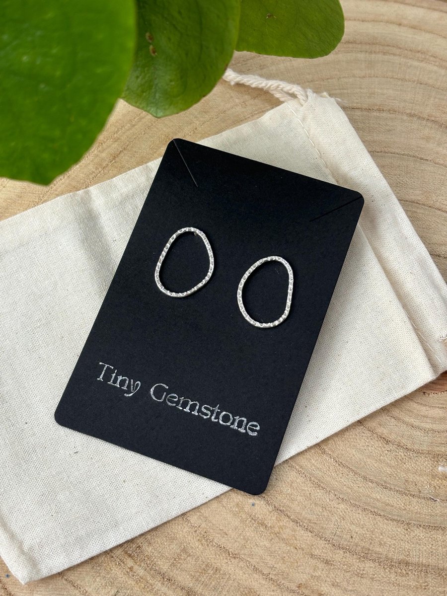 Delicate sterling silver studs, Geometric earrings, minimalist stud earrings, Wa