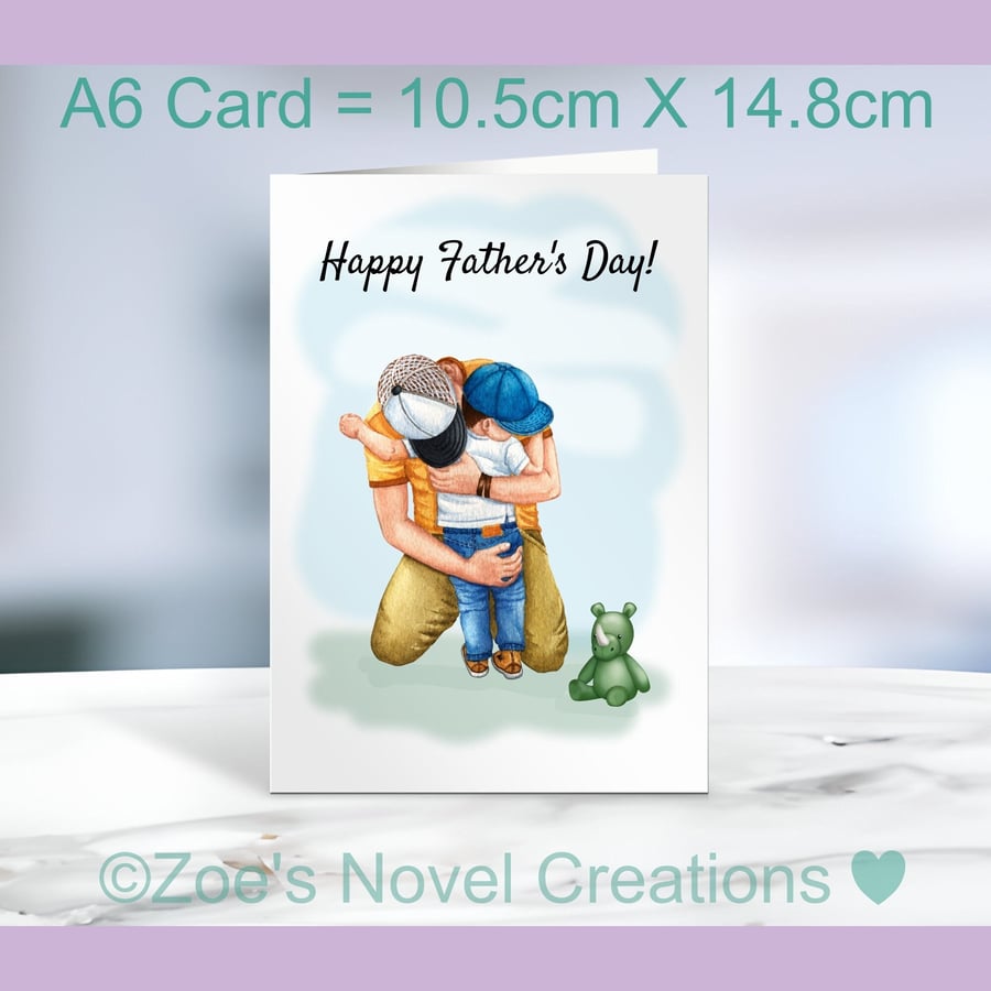 Father's Day Dad & Son A6 10.5cm x 14.8cm