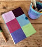 Notebook with a Journal Cover in a Patchwork of Organic Cotton Fabrics
