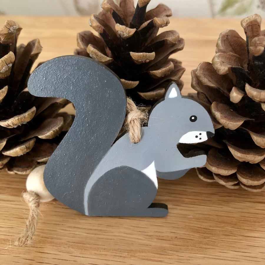 Hanging Grey Squirrel