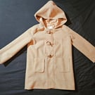 Girls’ Cashmere-Blend Coat – Wooden Toggles & Taffeta Lining