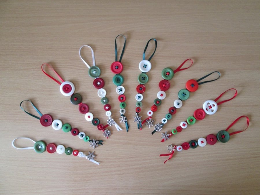 Traditional Button Dangles