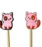 Stitch stoppers for knitting needles in cat breed shapes , silicone - Image 2