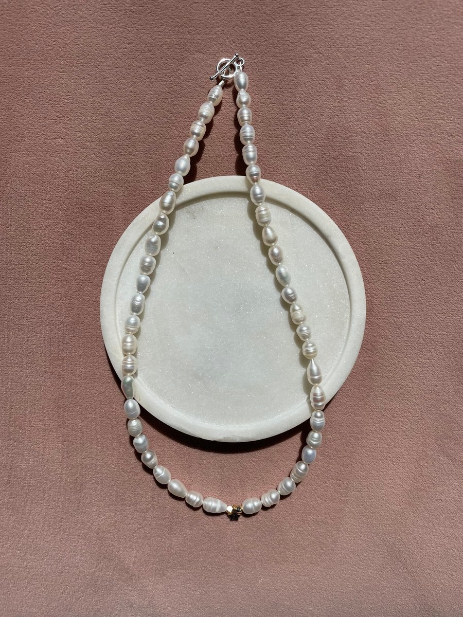 Dainty Freshwater Pearl Beaded Necklace