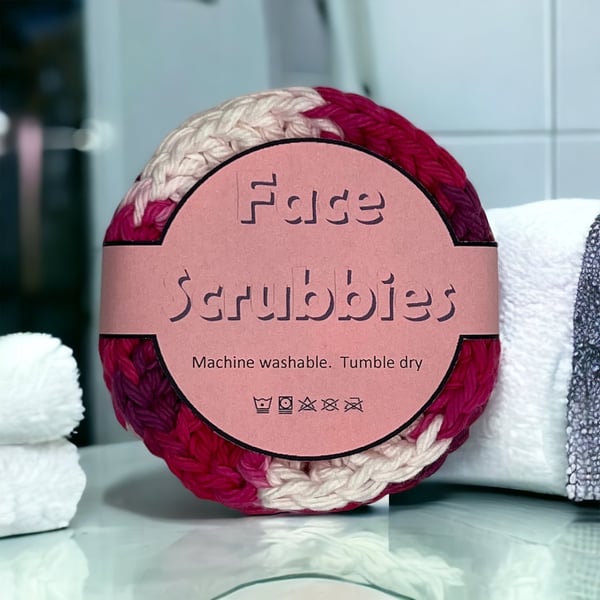 Reusable Crocheted Face Scrubbies