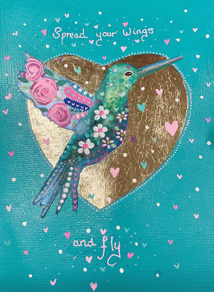 Spread your wings and fly Hummingbird Art