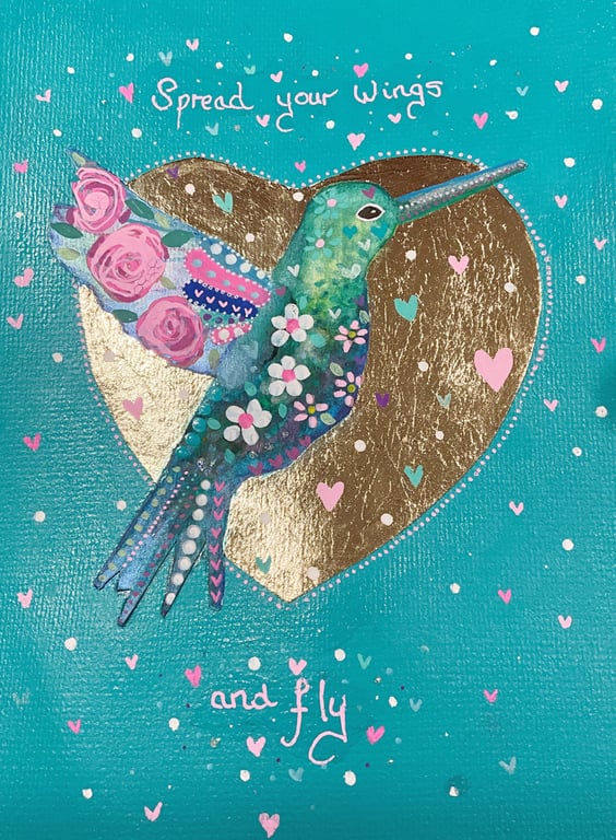 Spread your wings and fly Hummingbird Art