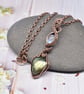 Wire Wrapped Labradorite and Moonstone Necklace - Image 2