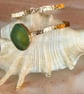 Gold Sea Glass Wrap Bangle - Image 2