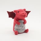 Woolly Dragon - Needle Felted Handmade Decoration