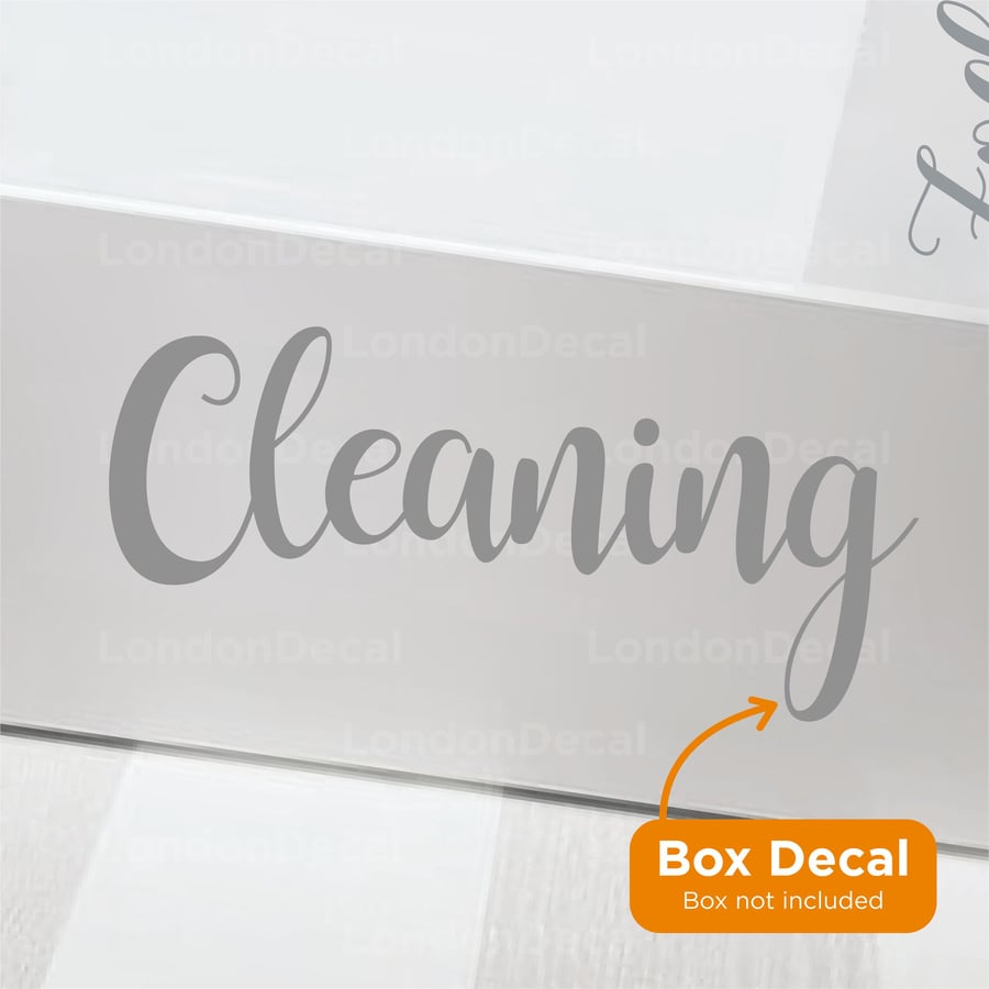 CLEANING - Mrs Hinch inspired decal sticker label (Type 3)