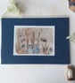 ' Girl in nature ' limited edition hand printed print - Image 2