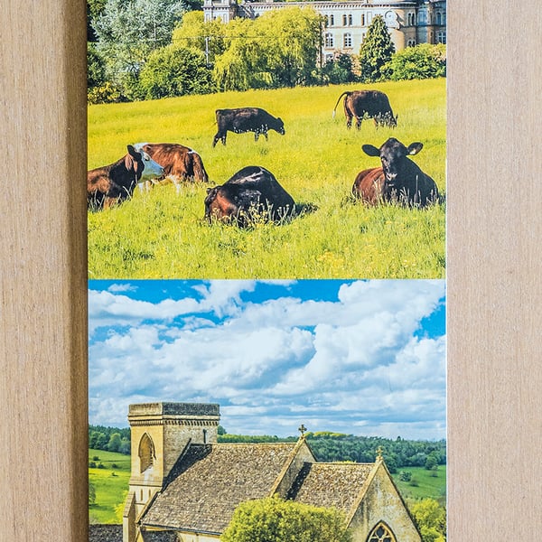 2025 Cotswolds Slim Wall Calendar Gloucestershire Oxfordshire Wiltshire UK      