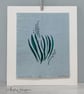 Limited Edition Artwork Print Original Silk Screen - Blue Hand Made Paper - Image 1