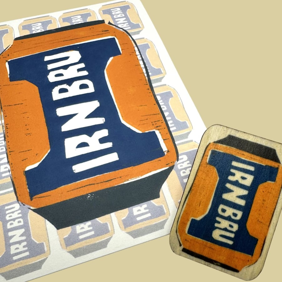 Perfectly Imperfect - Irn Bru Gift Set Pin Badge and Postcard