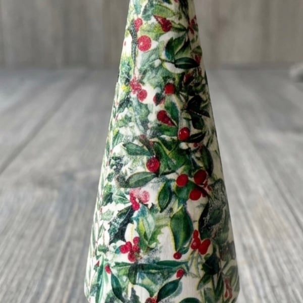 Mango Wood Cone Christmas Tree