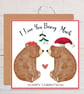 Bear love Christmas card - Image 1