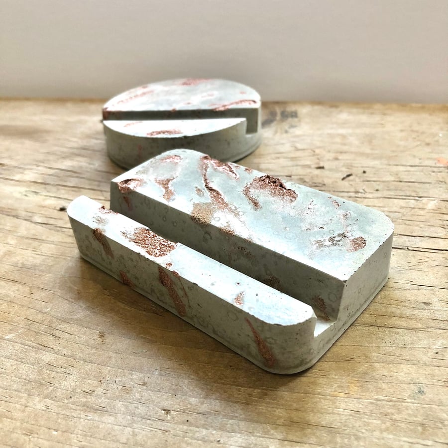 Concrete Phone Holder Business Card Holder Cell Phone Stand